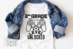 2nd Grade Unlocked Level Up SVG - Back To School Gamer PNG Product Image 1