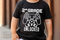 2nd Grade Unlocked Level Up SVG - Back To School Gamer PNG Product Image 3