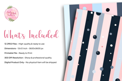 12 Stripe and Polka Dot Digital Paper Bundle Product Image 2