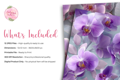 12 Purple Floral Digital Paper Product Image 2