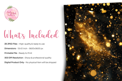 Black &amp; Gold Glitter Digital Paper Product Image 2