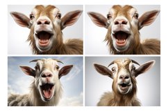 Goat Funny Animal Head V2 Set Vol - 1 Product Image 2