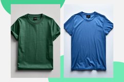 T Shirt Logo Branding Mockup 10 Set V-37 Product Image 2