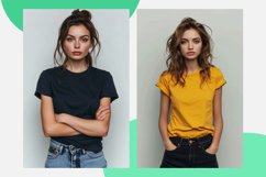 T Shirt Logo Branding Mockup 10 Set V-43 Product Image 2