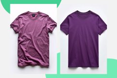 White T Shirt Logo Branding Mockup 10 Set V-9 Product Image 2