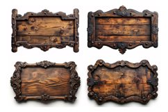 Vintage Wooden Signboard 10_Set V-14 Product Image 2