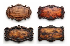 Vintage Wooden Signboard 10_Set V-16 Product Image 2