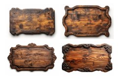 Vintage Wooden Signboard 10_Set V-5 Product Image 2