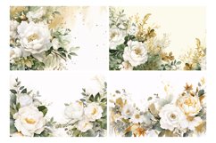 Watercolor Floral Border illustration 10 Set-1 Product Image 2