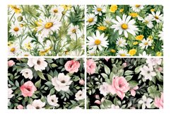 Watercolor Floral Border illustration 10 Set-10 Product Image 2