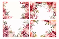 Watercolor Floral Border illustration 10 Set-3 Product Image 2