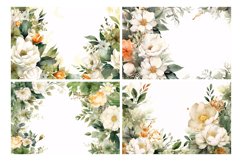 Watercolor Floral Border illustration 10 Set-6 Product Image 2