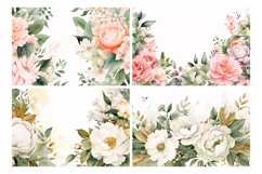 Watercolor Floral Border illustration 10 Set-7 Product Image 2