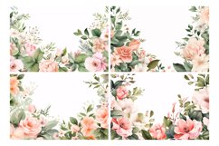 Watercolor Floral Border illustration 10 Set-8 Product Image 2