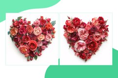 Flowers Heart Shape Cupid&#039;s Canvas Painting Love Product Image 2