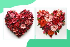 Flowers Heart Shape Cupid&#039;s Canvas Painting Love Product Image 2
