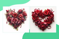 Flowers Heart Shape Cupid&#039;s Canvas Painting Love Product Image 2