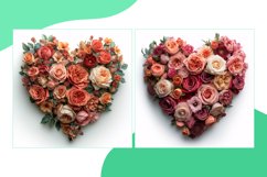 Flowers Heart Shape Love&#039;s Tapestry A Valentine&#039;s Mosaic Product Image 2