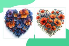 Flowers Heart Shape Celebrating Love Product Image 2