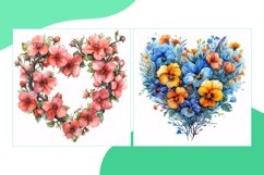 Flowers Heart Shape Love Blossoms A Valentine&#039;s Bouquet Product Image 2