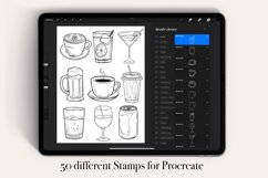 50 Drink Procreate Stamps Brushes Product Image 2