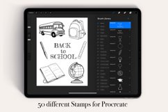 50 School Education Teacher Procreate Stamps Brushes Product Image 2