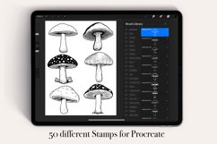 50 Mushroom Procreate Stamps Brushes Product Image 2