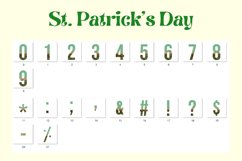 St patricks day Alphabet Leopard Half Shamrock Leaf LettersA Product Image 5
