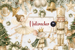 Nutcracker Ballet Christmas Watercolor Clipart Product Image 1