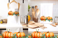 Thanksgiving seamless borders PNG Product Image 2