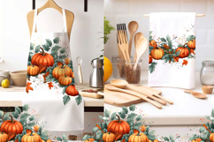 Thanksgiving seamless borders PNG Product Image 3