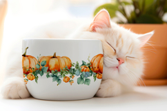Thanksgiving seamless borders PNG Product Image 3