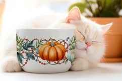 Thanksgiving seamless borders PNG Product Image 3