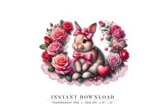 Cute Bunny Valentines Day Clipart Product Image 1