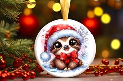 Round Christmas Ornament Sublimation|Clipart Product Image 1