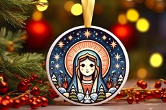 Round Christmas Ornament Sublimation|Clipart Product Image 1