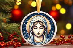 Round Christmas Ornament Sublimation|Clipart Product Image 1