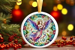 Round Christmas Ornament Sublimation|Clipart Product Image 2