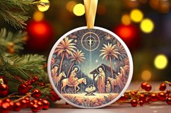Round Christmas Ornament Sublimation|Clipart Product Image 1