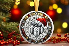 Round Christmas Ornament Sublimation|Clipart Product Image 2