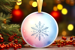 Round Christmass Ornament PNG Product Image 1