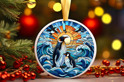 Round Christmass Ornament PNG Product Image 1