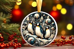 Round Christmas Ornament Sublimation|Clipart Product Image 2