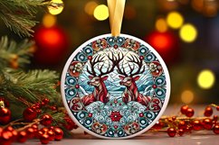 Round Christmas Ornament Sublimation|Clipart Product Image 1