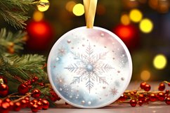 Round Christmas Ornament Sublimation|Clipart Product Image 3