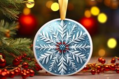 Round Christmas Ornament Sublimation|Clipart Product Image 3