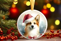 doggie round sticker sublimation png Product Image 1