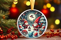 Round Christmas Ornament Sublimation|Clipart Product Image 1