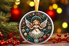 Round Christmas Ornament Sublimation|Clipart Product Image 1