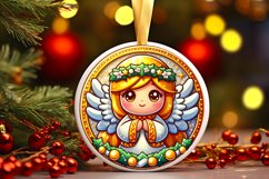 Round Christmas Ornament Sublimation|Clipart Product Image 1